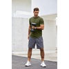 image:imageCOOFANDY Mens T Shirts Casual Short Sleeve Cotton Tee Shirts Hipster Hip Hop Longline TShirt Basic Summer TopsTwo Pack Black  Army Green