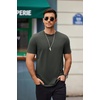 image:imageCOOFANDY Mens T Shirts Casual Short Sleeve Cotton Tee Shirts Hipster Hip Hop Longline TShirt Basic Summer TopsTwo Pack Black  Dark Grey