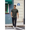 image:imageCOOFANDY Mens T Shirts Casual Short Sleeve Cotton Tee Shirts Hipster Hip Hop Longline TShirt Basic Summer TopsTwo Pack Black  Dark Grey