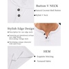 image:imageCOOFANDY Mens T Shirts Short Sleeve Casual V Neck TShirt Soft Notch Neck Tee Classic Plain ShirtsWhite