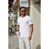 image:imageCOOFANDY Mens T Shirts Short Sleeve Classic V Neck TShirt Casual Summer Basic Tee ShirtAwhite