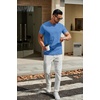 image:imageCOOFANDY Mens T Shirts Short Sleeve Classic V Neck TShirt Casual Summer Basic Tee ShirtBlue