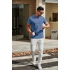 image:imageCOOFANDY Mens T Shirts Short Sleeve Classic V Neck TShirt Casual Summer Basic Tee ShirtDark Blue