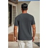 image:imageCOOFANDY Mens T Shirts Short Sleeve Classic V Neck TShirt Casual Summer Basic Tee ShirtDark Grey
