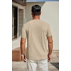 image:imageCOOFANDY Mens T Shirts Short Sleeve Classic V Neck TShirt Casual Summer Basic Tee ShirtKhaki