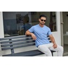 image:imageCOOFANDY Mens T Shirts Short Sleeve Classic V Neck TShirt Casual Summer Basic Tee ShirtLight Blue
