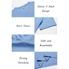 image:imageCOOFANDY Mens T Shirts Short Sleeve Classic V Neck TShirt Casual Summer Basic Tee ShirtLight Blue