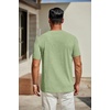 image:imageCOOFANDY Mens T Shirts Short Sleeve Classic V Neck TShirt Casual Summer Basic Tee ShirtLight Green
