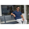 image:imageCOOFANDY Mens T Shirts Short Sleeve Classic V Neck TShirt Casual Summer Basic Tee ShirtNavy Blue