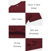 image:imageCOOFANDY Mens T Shirts Short Sleeve Classic V Neck TShirt Casual Summer Basic Tee ShirtWine Red