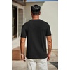 image:imageCOOFANDY Mens T Shirts Short Sleeve Classic V Neck TShirt Casual Summer Basic Tee ShirtYblack American Flag