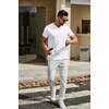 image:imageCOOFANDY Mens T Shirts Short Sleeve Classic V Neck TShirt Casual Summer Basic Tee ShirtYwhiteWhiteWhite3 Pack