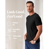 image:imageCOOFANDY Mens T Shirts Short Sleeve Soft Crew Neck Lightweight Tee Shirts Casual Summer Basic TopsAblack