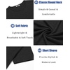 image:imageCOOFANDY Mens T Shirts Short Sleeve Soft Crew Neck Lightweight Tee Shirts Casual Summer Basic TopsAblack