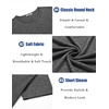 image:imageCOOFANDY Mens T Shirts Short Sleeve Soft Crew Neck Lightweight Tee Shirts Casual Summer Basic TopsAdark Grey
