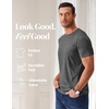 image:imageCOOFANDY Mens T Shirts Short Sleeve Soft Crew Neck Lightweight Tee Shirts Casual Summer Basic TopsAdark Grey