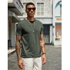image:imageCOOFANDY Mens T Shirts Short Sleeve Soft Crew Neck Lightweight Tee Shirts Casual Summer Basic TopsArmy Green