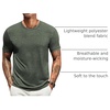 image:imageCOOFANDY Mens T Shirts Short Sleeve Soft Crew Neck Lightweight Tee Shirts Casual Summer Basic TopsArmy Green