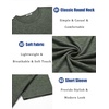 image:imageCOOFANDY Mens T Shirts Short Sleeve Soft Crew Neck Lightweight Tee Shirts Casual Summer Basic TopsArmy Green