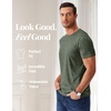 image:imageCOOFANDY Mens T Shirts Short Sleeve Soft Crew Neck Lightweight Tee Shirts Casual Summer Basic TopsArmy Green
