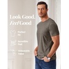 image:imageCOOFANDY Mens T Shirts Short Sleeve Soft Crew Neck Lightweight Tee Shirts Casual Summer Basic TopsBrown