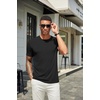 image:imageCOOFANDY Mens T Shirts Short Sleeve Soft Crew Neck Lightweight Tee Shirts Casual Summer Basic TopsC BlackDark GreyWhite 3 Pack