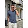 image:imageCOOFANDY Mens T Shirts Short Sleeve Soft Crew Neck Lightweight Tee Shirts Casual Summer Basic TopsC BlackNavy BlueArmy Green 3 Pack
