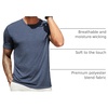 image:imageCOOFANDY Mens T Shirts Short Sleeve Soft Crew Neck Lightweight Tee Shirts Casual Summer Basic TopsC BlackNavy BlueArmy Green 3 Pack
