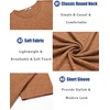 image:imageCOOFANDY Mens T Shirts Short Sleeve Soft Crew Neck Lightweight Tee Shirts Casual Summer Basic TopsCaramel