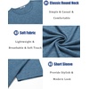 image:imageCOOFANDY Mens T Shirts Short Sleeve Soft Crew Neck Lightweight Tee Shirts Casual Summer Basic TopsDark Blue