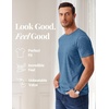 image:imageCOOFANDY Mens T Shirts Short Sleeve Soft Crew Neck Lightweight Tee Shirts Casual Summer Basic TopsDark Blue