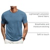 image:imageCOOFANDY Mens T Shirts Short Sleeve Soft Crew Neck Lightweight Tee Shirts Casual Summer Basic TopsDark Blue