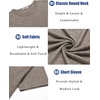 image:imageCOOFANDY Mens T Shirts Short Sleeve Soft Crew Neck Lightweight Tee Shirts Casual Summer Basic TopsDark Khaki