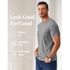 image:imageCOOFANDY Mens T Shirts Short Sleeve Soft Crew Neck Lightweight Tee Shirts Casual Summer Basic TopsGrey