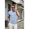 image:imageCOOFANDY Mens T Shirts Short Sleeve Soft Crew Neck Lightweight Tee Shirts Casual Summer Basic TopsLight Blue