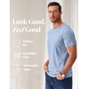 image:imageCOOFANDY Mens T Shirts Short Sleeve Soft Crew Neck Lightweight Tee Shirts Casual Summer Basic TopsLight Blue