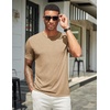 image:imageCOOFANDY Mens T Shirts Short Sleeve Soft Crew Neck Lightweight Tee Shirts Casual Summer Basic TopsLight Khaki