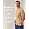image:imageCOOFANDY Mens T Shirts Short Sleeve Soft Crew Neck Lightweight Tee Shirts Casual Summer Basic TopsLight Khaki