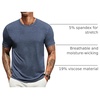 image:imageCOOFANDY Mens T Shirts Short Sleeve Soft Crew Neck Lightweight Tee Shirts Casual Summer Basic TopsNavy Blue