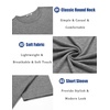 image:imageCOOFANDY Mens T Shirts Short Sleeve Soft Crew Neck Lightweight Tee Shirts Casual Summer Basic TopsW BlackGrey 2 Pack