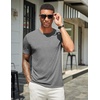 image:imageCOOFANDY Mens T Shirts Short Sleeve Soft Crew Neck Lightweight Tee Shirts Casual Summer Basic TopsW BlackGrey 2 Pack