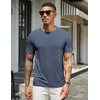 image:imageCOOFANDY Mens T Shirts Short Sleeve Soft Crew Neck Lightweight Tee Shirts Casual Summer Basic TopsW BlackNavy Blue 2 Pack