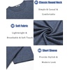 image:imageCOOFANDY Mens T Shirts Short Sleeve Soft Crew Neck Lightweight Tee Shirts Casual Summer Basic TopsW BlackNavy Blue 2 Pack