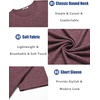 image:imageCOOFANDY Mens T Shirts Short Sleeve Soft Crew Neck Lightweight Tee Shirts Casual Summer Basic TopsWine Red