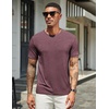 image:imageCOOFANDY Mens T Shirts Short Sleeve Soft Crew Neck Lightweight Tee Shirts Casual Summer Basic TopsWine Red
