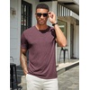 image:imageCOOFANDY Mens T Shirts Short Sleeve Soft Crew Neck Lightweight Tee Shirts Casual Summer Basic TopsWine Red