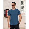image:imageCOOFANDY Mens TShirts Henley Short Sleeve Cotton Shirts Button Tee Tops  COOFANDYBlue