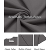 image:imageCOOFANDY Mens TShirts Henley Short Sleeve Cotton Shirts Button Tee Tops  COOFANDYDark Grey