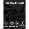 image:imageCOOFANDY Mens Textured Polo Shirts Short Sleeve Slim Fit Casual Button Polo TShirt Summer Collared Golf ShirtAll Black