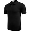 image:imageCOOFANDY Mens Textured Polo Shirts Short Sleeve Slim Fit Casual Button Polo TShirt Summer Collared Golf ShirtAll Black